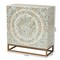Baxton Studio Quintus Modern Bohemian Multicolor Mother of Pearl and Gold Metal Storage Cabinet 240-13473-ZORO - alternate 2